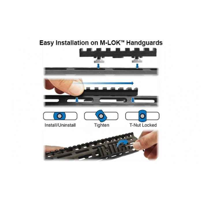 Szyna Picatinny Leapers UTG PRO M-LOK 8 slotów